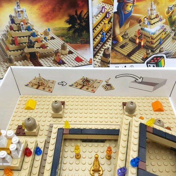 Lego Ramses Pyramid 2009 Reiner Knizia 3843 Box and Instructions READ Condition - Picture 10 of 11